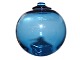 Kastrup Holmegaard turqouise glass ball for hanging or to put on top of a vase.These were ...