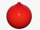 Odense Glass Holmegaard red glass ball for hanging or to put on top of a vase.These were ...