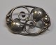 Silver brooch, 
Hans Julius 
Robert Larsen 
(after 1948- ) 
Copenhagen, 
Denmark. 
Stamped. 
Decorated ...