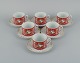 Rosenthal, a 
set of six 
pairs of coffee 
cups and 
matching 
saucers with 
Christmas 
motifs.
Late ...