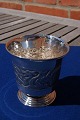 Christening mug on stand of Danish solid silver H 
6cms from about year 1870