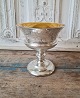 19th century candy bowl in mercuri silver, finely decorated with flowers and birds. Height 15 ...
