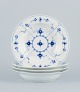 Royal Copenhagen, Blue Fluted Plain, a set of four deep plates.