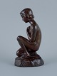 Borch for Just Andersen. Art Deco sculpture of young nude woman.In good condition with minor ...