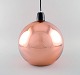 Tom Dixon (b. 
1958), British 
designer. Round 
copper colored 
ceiling 
pendant. Clean 
design, 21st 
...