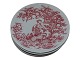 Bjorn Wiinblad Midsummer Nights Dream, red side plate.Made at Nymolle Pottery.Decoration ...