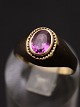 8 carat gold ring size 58 with amethyst from goldsmith N O Andersen Odense item no. 525373