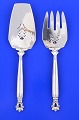 Georg Jensen silver cutlery Acorn Fish serving set