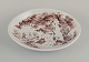 Bjørn Wiinblad, 
large, early 
unique 
hand-painted 
dish decorated 
with romantic 
scenery in a 
...