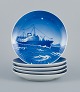 Bing & 
Grøndahl, a set 
of five 
Christmas 
plates 1951, 
53, 54, 55 and 
56.
First factory 
...