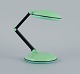 Kyoji Tanaka, Japan. Minilight and Fan, turquoise "Liseuse" lamp.Lamp for battery.1980s.In ...