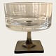 Rosenthal 
glass, Berlin, 
Champagne bowl, 
Clear with 
smoke-colored 
base, 9.5 cm 
high, 9 cm in 
...