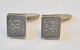 Pair of Georg Jensen cufflinks in sterling silver, 20th century, Copenhagen, Denmark. Design: ...