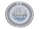 Bing & Grondahl, large Windjammer plate with sail ships, Eagle at Golden Gate in San ...