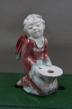 Michael Andersen pottery, Bornholm, Denmark. Angel for candles