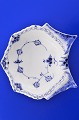 Royal 
Copenhagen Blue 
fluted full 
lace, 
porcelain. Blue 
fluted dish, 
Shell shaped 
cake dish. no. 
...
