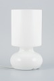 Scandinavian 
designer, table 
lamp in white 
glass.
Late 1900s.
Handmade.
Dimensions: H 
25 x D ...