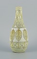 Fratelli 
Fanciullacci, 
Italian, unique 
ceramic vase 
decorated with 
leaves in 
yellow and 
white ...