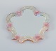 Murano, Venice, adorable mirror in art glass with gold and pink decoration.Approx. ...