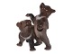 Dahl Jensen 
figurine, two 
brown bear 
cubs.
Decoration 
number 1344.
Factory ...