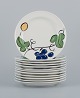 Jackie Lynd for Rörstrand, a set of twelve "Pomona" porcelain plates.