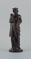 Johan G. C. Galster (1910-1997) Danish sculptor, bronze figure of the Virgin Mary and ...