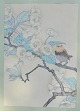Ashikaga, 
Shizud (1917 - 
1991) Japan: A 
Bird on a 
Branch. 
Woodcut. 31 x 
21.5 cm.
Framed: 5 x 
...