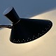 Svend Aage Holm 
Sørensen.
Table lamp 
from the 
50'ties in 
black lacquered 
metal and 
brass. On ...