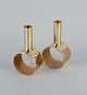 Swedish design. 
A pair of 
modernist brass 
candlesticks.
Handmade.
Late 1900s.
Dimensions: H 
...