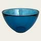 Orrefors, Fuga, 
Blue glass 
bowl, 12cm in 
diameter, 7cm 
high, Design 
Sven Palmqvist 
*Nice 
condition*