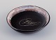 Vallauris, 
France, unique 
ceramic bowl in 
black glaze 
with female 
motif.
Approx. ...