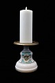 Decorative, old 
money holder / 
candle holder 
in opal glass 
and metal. Has 
been used to 
put money ...