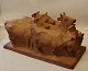 B&G 7210 Cattle 
with farmer, 
six cows 21 x 
41 cm, 
terracota base 
39 x 19 cm Bing 
& Grondahl ...