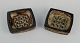 Jørgen Mogensen 
for Royal 
Copenhagen, two 
stoneware 
dishes with 
abstract 
motifs.
Model number 
...
