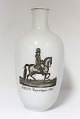 Royal 
Copenhagen. 
Vase with 
Christian d. 5 
on horse. 
Height 17.5 cm. 
(1 quality)