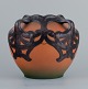 Ipsens, Denmark, beautiful Art Nouveau vase with glaze in orange and green 
tones.