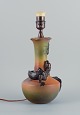 Ipsens, 
Denmark. Rare 
table lamp with 
lizard and 
beetle.
1920s/30s.
In excellent 
...