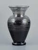 Art Deco glass 
vase, Germany. 
With horizontal 
silver inlays.
1930/40s.
In excellent 
condition ...