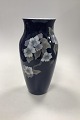 Royal Copenhagen Art Nouveau Vase in Blue with Flowers No 279 / 137