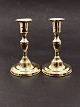 Brass 
candlesticks on 
round feet 16 
cm. 19.c. Item 
No. 529037