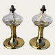G.V. Harnisch 
Eftf. Brass oil 
lamp set, 
17.5cm high, 
9.5cm in 
diameter *Nice 
condition*