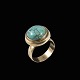 Danish 14k Gold 
Ring with 
Turquoise.
Stamped with 
G.B.H. 585.
Size 55 mm - 
US 7 - UK P - 
JPN ...