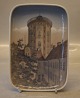 DJ Tray 17.5 x 
12 cm 
Rundertaarn - 
The Round Tower 
in Copenhagen 
Dahl Jensen 
Marked with the 
...