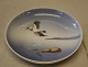 123-2-6 Lyngby 
Tray with bird 
flying 12 cm
 Marked with a 
Royal Crown 
Handpainted, 
Copenhagen ...