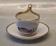 Amalienborg 
seen from the 
habor RC 
Antique Cup 6.3 
x 8 cm with 
high handle 8.5 
cm  and saucer 
14 ...