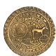 Plaque with a 
picture of the 
Solvognen and 
the 
inscription: 
Solvognen anno 
1000 B.C. 
Trundholm, ...