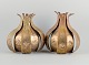 Svend Aage Holm Sørensen: A pair of laser cut brass wall lamps.Made at Holm Sørensen & ...