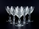 Wien Antik, Lyngby Glas, Denmark, vintage set
of six sherry glasses.