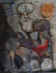 Mogens Balle: 
Oil on Canvas, 
Signed MB 
1963-65.  ca 92 
x 74 cm
Mogens Balle 
(f. København 
1921, ...