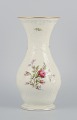 Rosenthal, 
Germany. 
"Sanssouci", 
cream colored 
vase decorated 
with flowers 
and gold ...